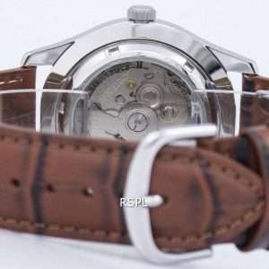 Seiko 5 Sports Military Automatic Japan Made Ratio Brown Leather SNZG07J1-LS7 Men's Watch