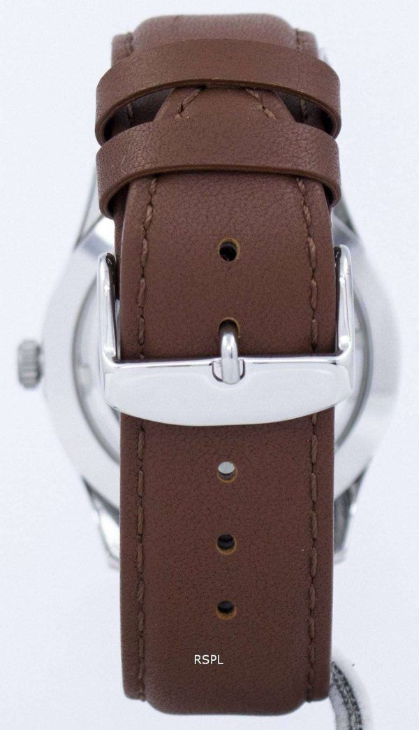 Seiko 5 Sports Automatic Japan Made Ratio Brown Leather SNZG15J1-LS12 Men's Watch