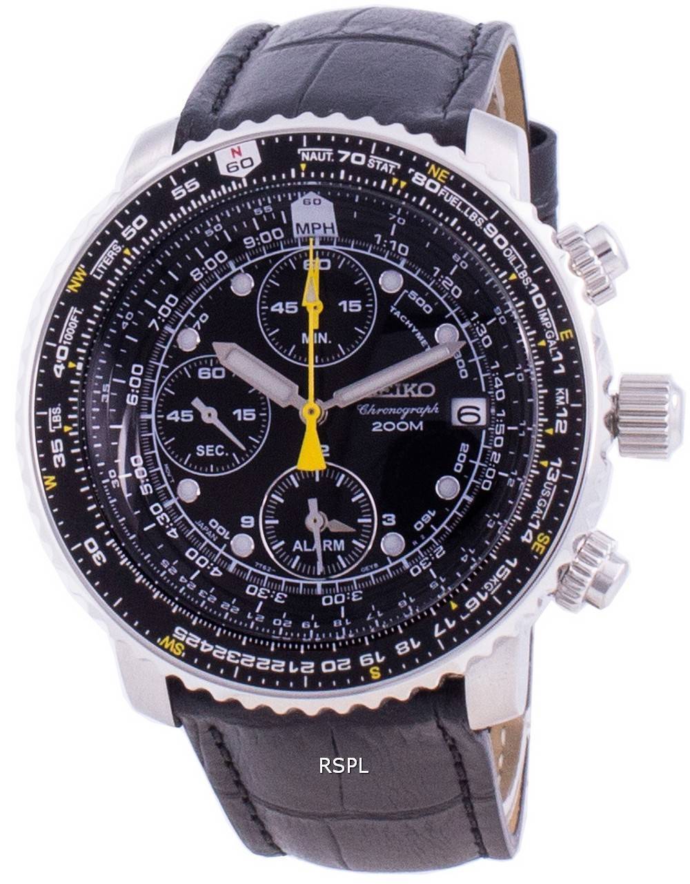 Seiko Pilot's Flight SNA411P1-VAR-LS6 Quartz Chronograph 200M Men's Watch -  