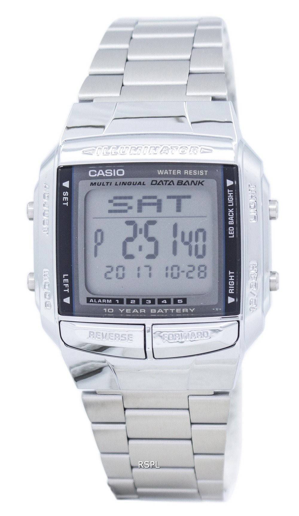 Casio Data Bank Illuminator Dual Time Alarm Digital DB-360-1A DB360-1A Men's Watch