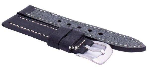 Ratio MS9 Black Leather Strap 22mm