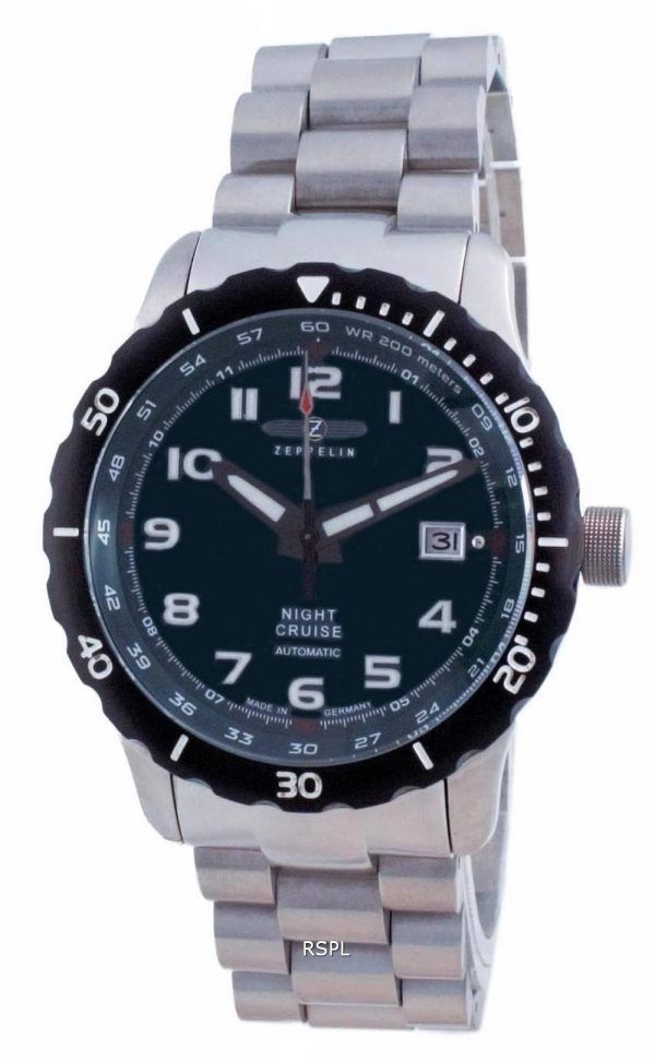 Zeppelin Night Cruise Green Dial Automatic 7264M-3 7264M3 200M Men's Watch