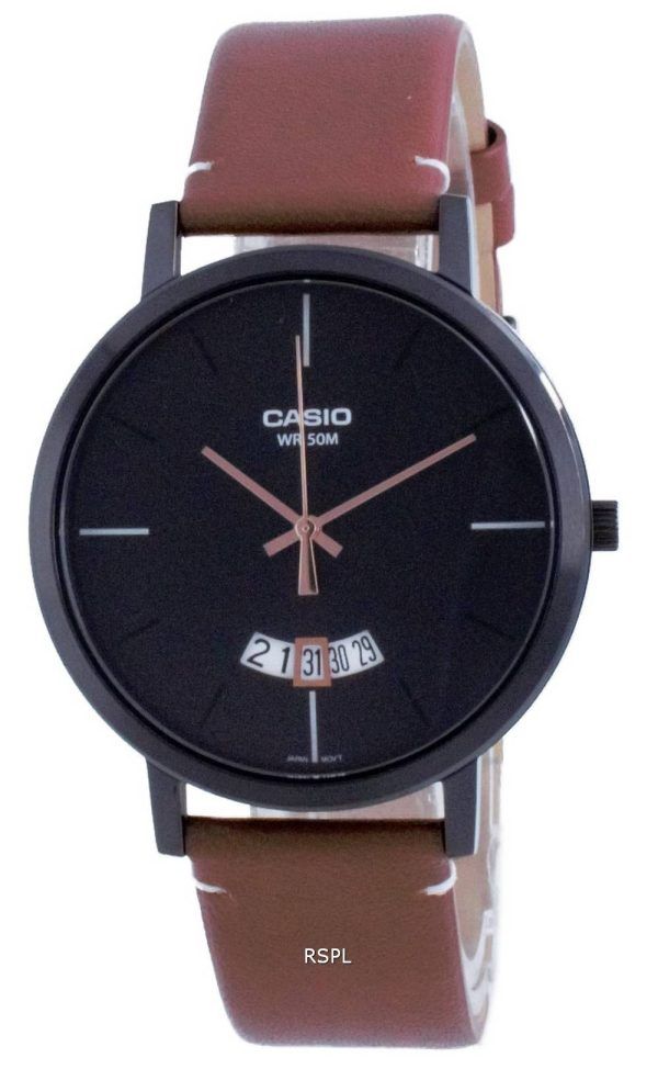 Casio Classic Analog Leather Quartz MTP-B100BL-1E MTPB100BL-1E Men's Watch