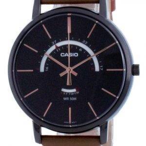 Casio Classic Analog Leather Quartz MTP-B105BL-1A MTPB105BL-1 Men's Watch