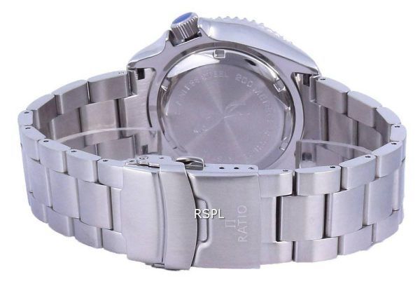 Ratio FreeDiver Blue Dial Sapphire Stainless Steel Automatic RTA102 200M Mens Watch