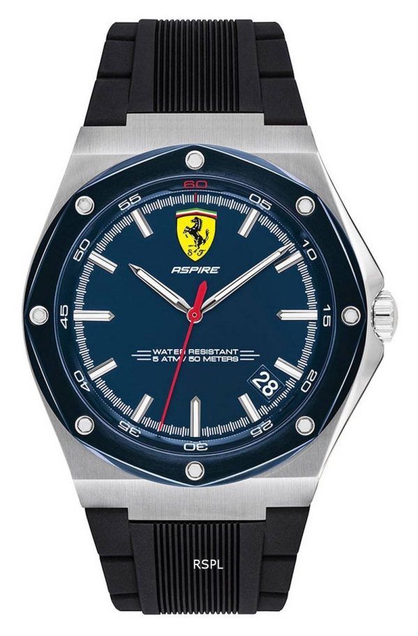 Ferrari Scuderia Aspire Silicon Band Quartz 0830605 Mens Watch