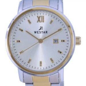 Westar Silver Dial Two Tone Stainless Steel Quartz 40245 CBN 102 Womens Watch