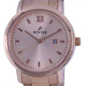 Westar Rose Gold Tone Stainless Steel Quartz 40245 PPN 609 Womens Watch
