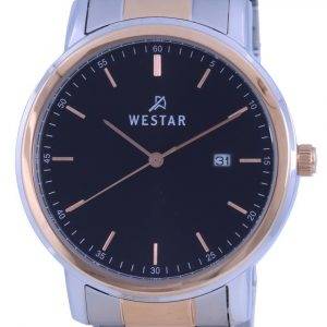 Westar Black Dial Two Tone Stainless Steel Quartz 50243 SPN 603 Mens Watch