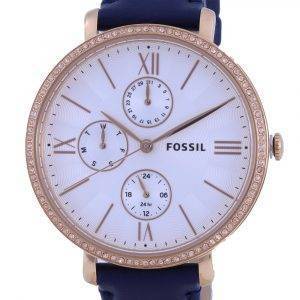 Fossil Jacqueline Multifunction Horloge Silver Dial Quartz ES5096 Womens Watch