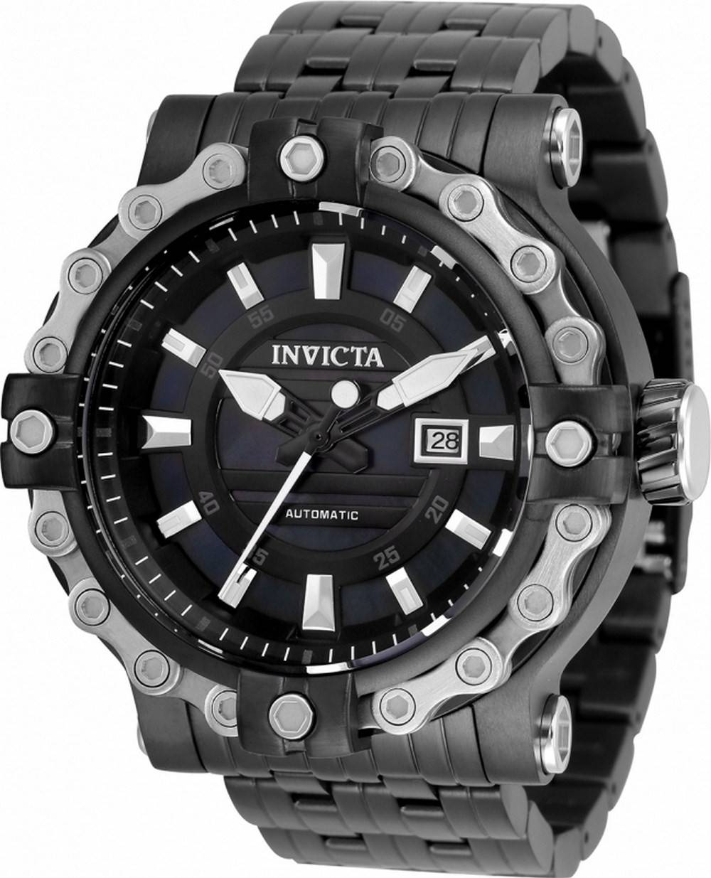 Invicta Excursion Black Dial Stainless Steel Automatic 35181 100M Mens Watch