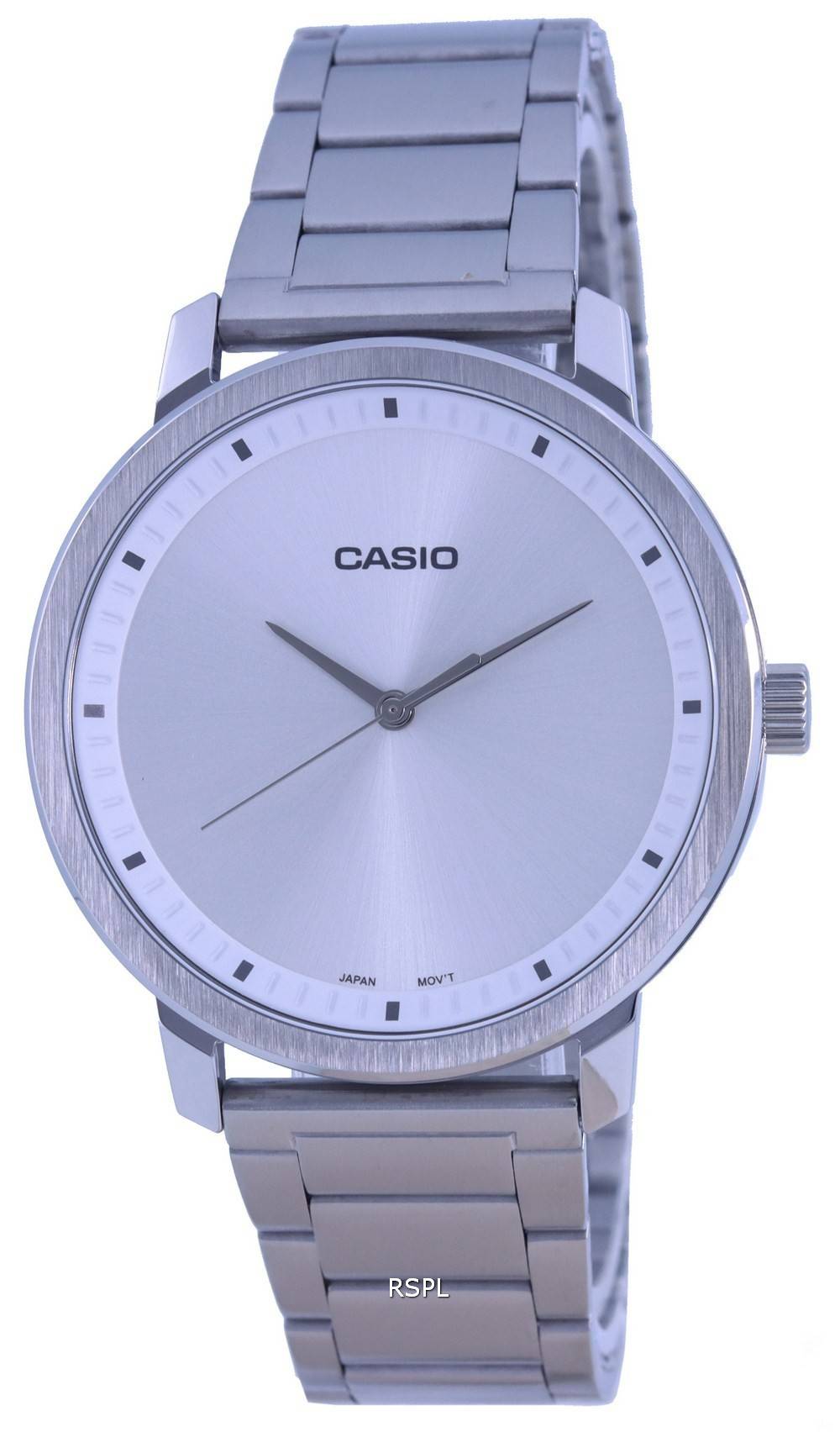 Casio Analog Silver Dial Stainless Steel MTP-B115D-7E MTPB115D-7 Mens Watch