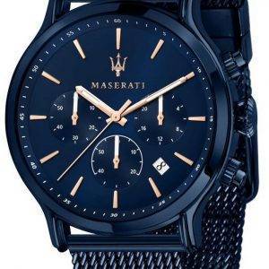 Maserati Blue Edition Chronograph Blue Dial Quartz R8873618010 100M Mens Watch