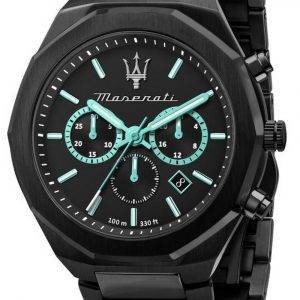 Maserati Aqua Edition Chronograph Black Dial Quartz R8873644001 100M Mens Watch