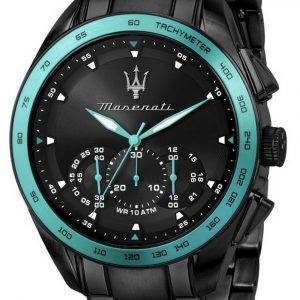 Maserati Aqua Edition Chronograph Black Dial Quartz R8873644002 100M Mens Watch