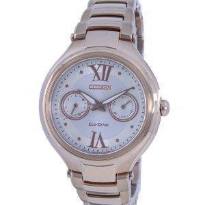 Citizen Cream Dial Gold Tone Stainless Steel Eco-Drive FD4003-52P Women's Watch