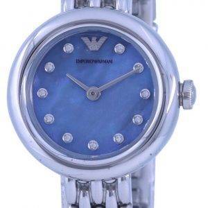 Emporio Armani Rosa Blue Dial Stainless Steel Quartz AR80051 Women's Watch
