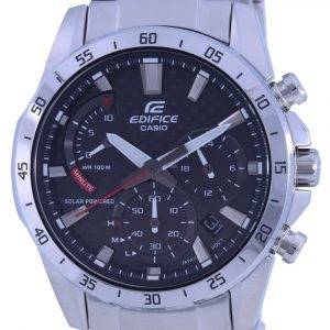 Casio Edifice Chronograph Analog Solar EQS-930D-1A EQS930D-1 100M Men's Watch