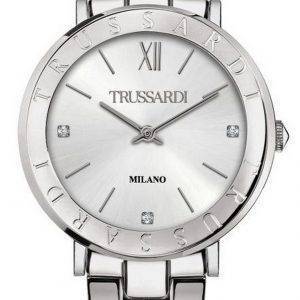 Trussardi T-Vision Crystal Accents Stainless Steel Quartz R2453115508 Women's Watch