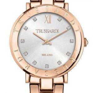 Trussardi T-Vision Crystal Accents Silver Dial Quartz R2453115509 Women's Watch