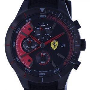 Ferrari Scuderia Chronograph Analog Silicon Black Dial Quartz F0830260.G Mens Watch