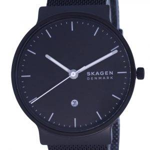 Skagen Ancher Stainless Steel Mesh Black Dial Quartz SKW6778 Mens Watch