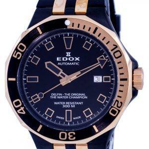 Edox Delfin Divers Black Dial Automatic 80110357NRCANIR 80110 357NRCA NIR 300M Mens Watch