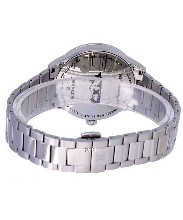 Edox Les Vauberts Open Heart Stainless Steel Silver Dial Automatic 850143MAIN 85014 3M AIN Mens Watch