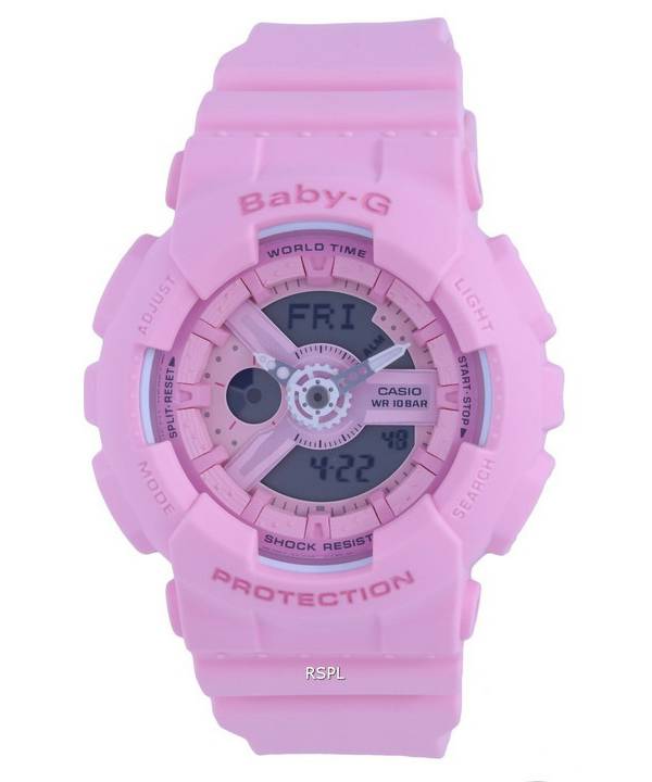 Casio Baby-G Resin Pink Dial Quartz BA-110-4A1.G BA110-4A1 100M Womens Watch