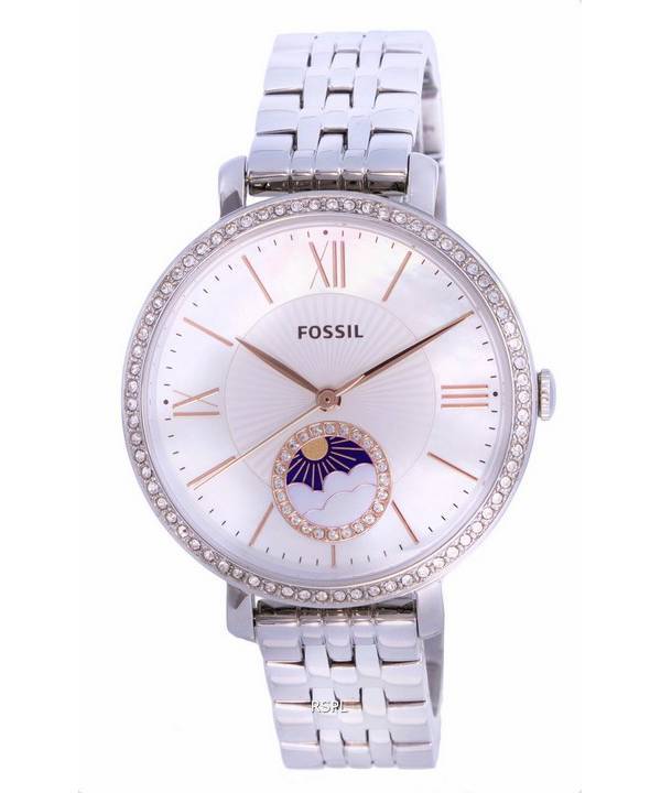 Fossil Jacqueline Sun Moon White Mother Of Pearl Dial Quartz ES5164 Womens Watch