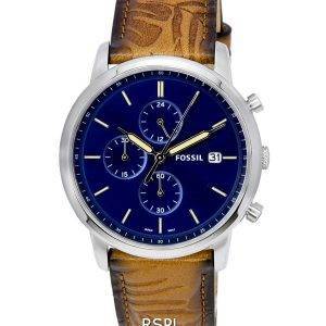 Fossil Minimalist Chronograph Blue Dial Quartz FS5928 Men's Watch