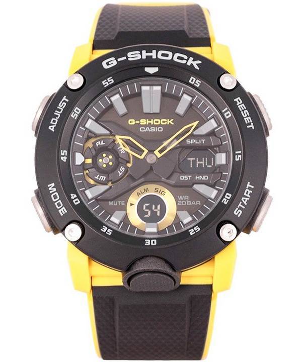 Casio G-Shock Carbon Core Guard Digital Analog Black Dial Quartz GA-2000-1A9 GA2000-1 200M Mens Watch