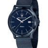 Maserati Stainless Steel Mesh Blue Dial Solar R8853149001 100M Mens Watch
