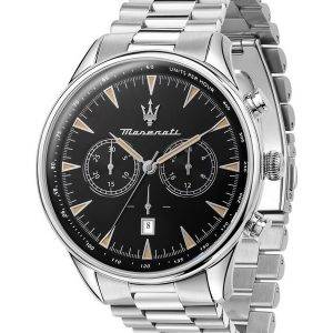 Maserati Tradizione Chronograph Black Dial Quartz R8873646004 100M Men's Watch