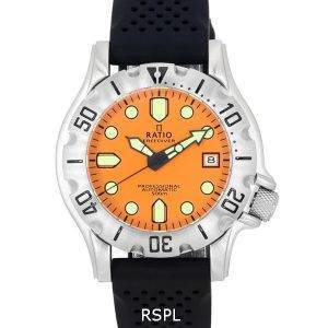 Ratio FreeDiver Professional Sapphire Orange Dial Automatic RTF011 500M Men's Watch