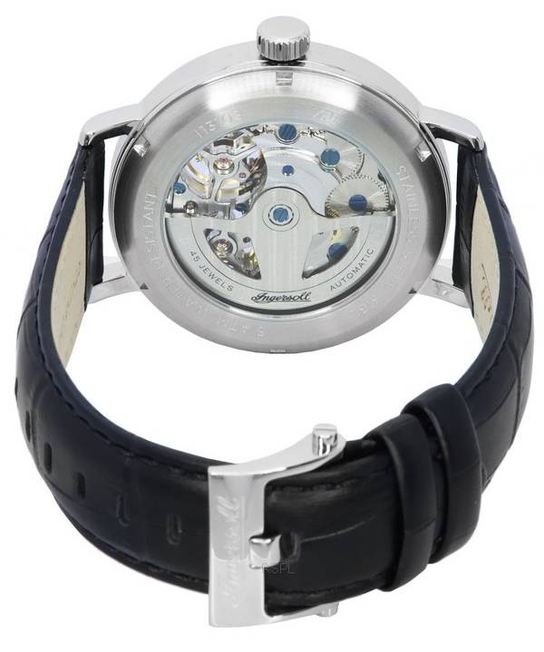 Ingersoll The Tennessee Leather Strap Grey Skeleton Dial Automatic I13103 Mens Watch