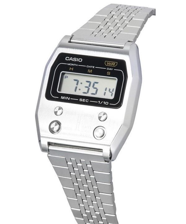 Casio Vintage Digital Stainless Steel Quartz A1100D-1 A1100D-1 Unisex Watch