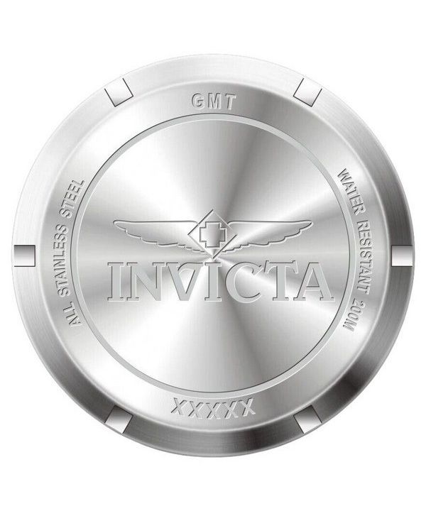 Invicta Pro Diver GMT Stainless Steel Black Dial Quartz Divers 43968 200M Mens Watch