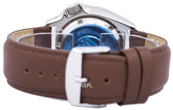 Seiko Automatic Diver's Ratio Brown Leather SKX011J1-LS12 200M Men's Watch