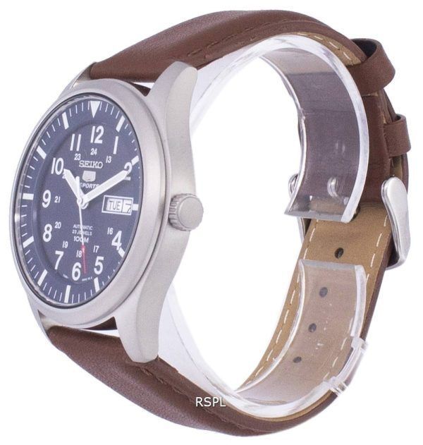 Seiko 5 Sports Automatic Ratio Brown Leather SNZG11K1-LS12 Men's Watch